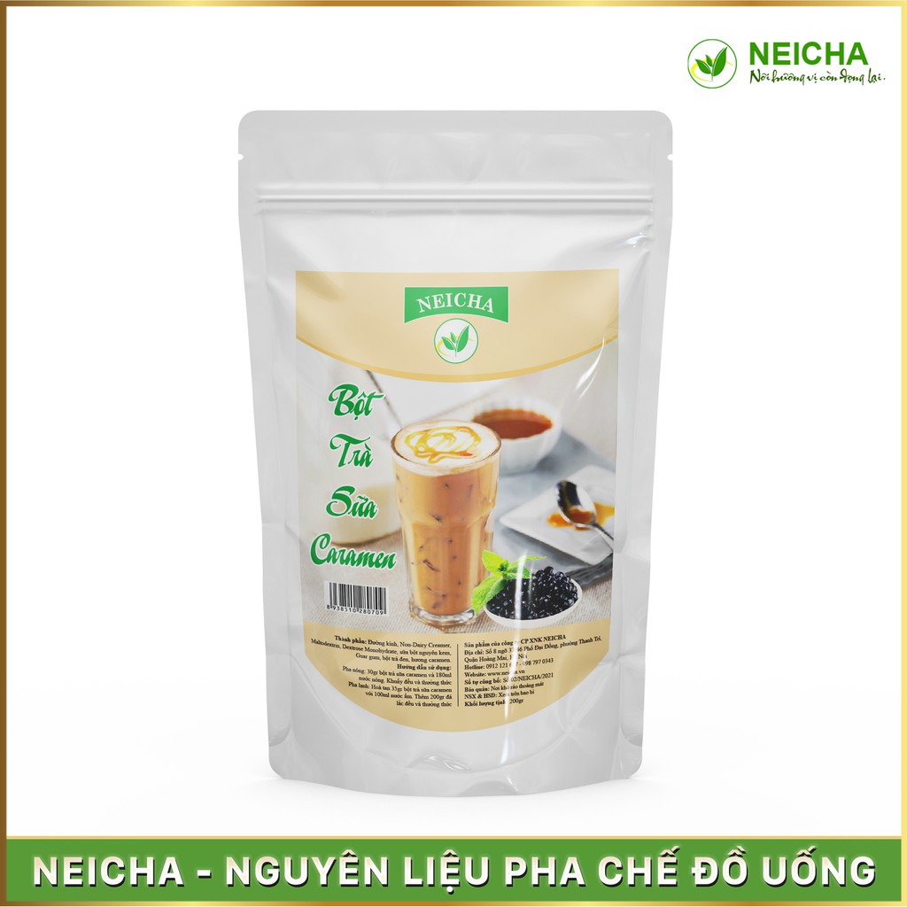 Bột Trà Sữa Vị Caramen Neicha Pha Sẵn (200gr)
