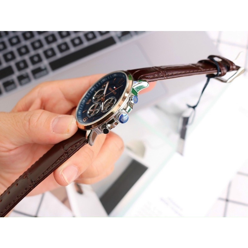 ĐỒNG HỒ NAM TOMMY HILFIGER SPORT DÂY DA CAO CÂP FULLBOX SẢN PHẨM