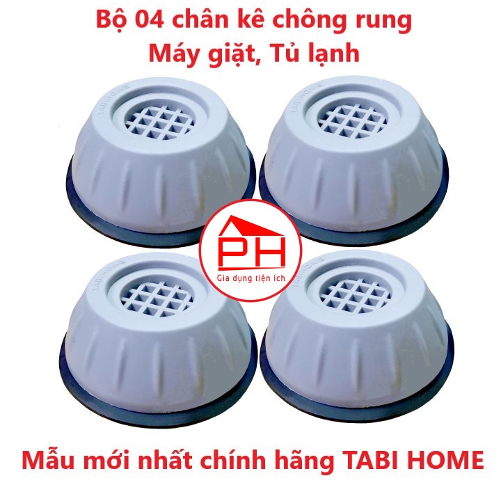 (Mẫu mới) Bộ 04 chân kê máy giặt tủ lạnh TABI HOME chống rung chống ồn chống xê dịch hiệu quả - Gia dụng Phước Hòa