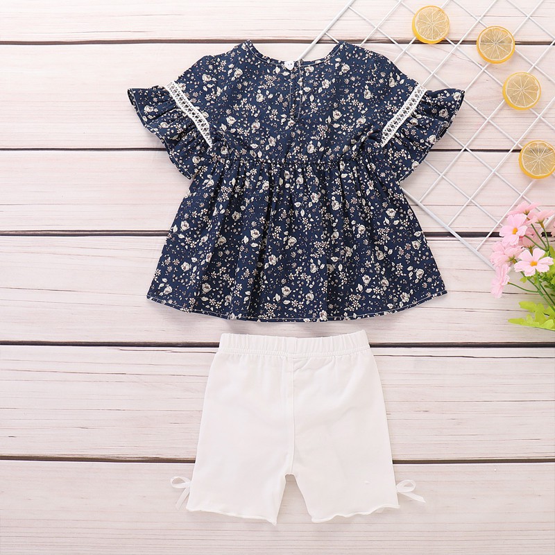 Baby Girl Clothes Set Kid Toddler Cute Top + Cotton Pant 2PCS Fashion Outfit