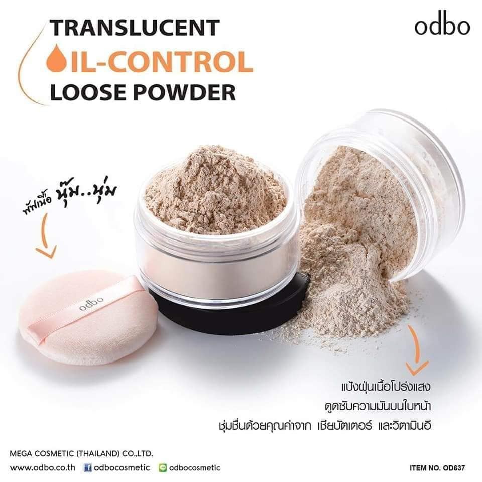 Phấn Phủ Bột Kiềm Dầu - ODBO Translucent Oil Control Loose Powder