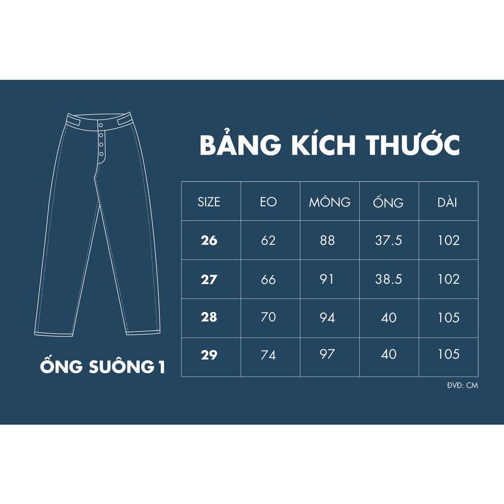 Quần jeans nữ ống rộng CHICMONKI lưng cao túi ốp phom cực đẹp màu xanh đậm CMJ1159 | BigBuy360 - bigbuy360.vn