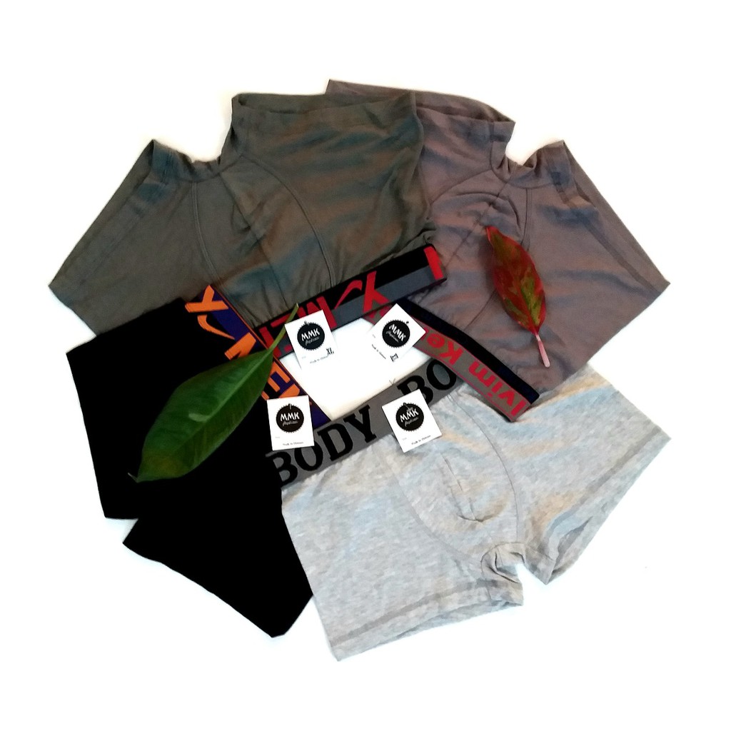 Combo 4 quần lót nam, quần boxer, vải cotton lụa co giãn 4 chiều, mềm  mát- Hàng VN M004