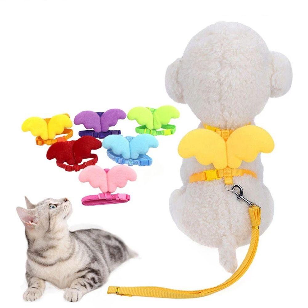 Dây Dắt Thú Cưng Đi Dạo Mềm Mại An Toàn Có Cánh Thiên Thần Dễ Điều Chỉnh