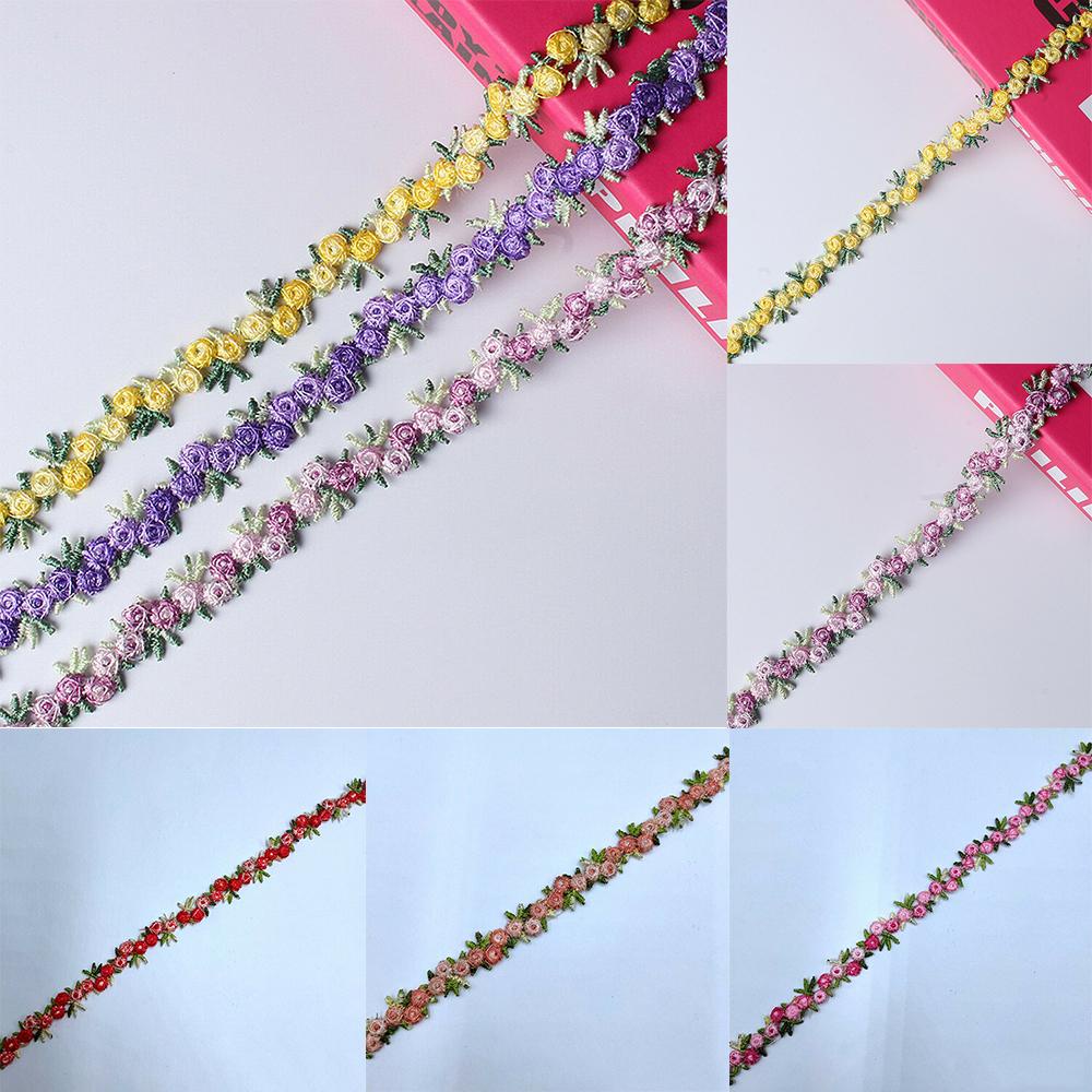 Dải Ren Hoa Thêu Thủ Công Trang Trí Váy Cưới DIY