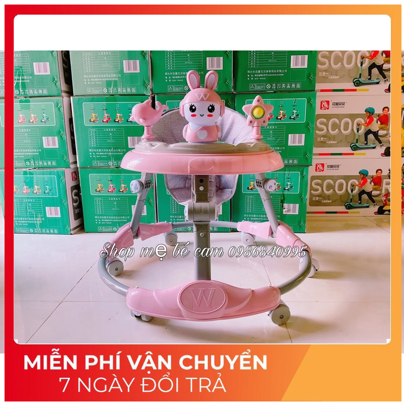 Xe tròn tập đi, xe tập đi cho bé THAY ĐỔI ĐỘ CAO - HÀNG CHÍNH HÃNG ( bảo hành 12 tháng)