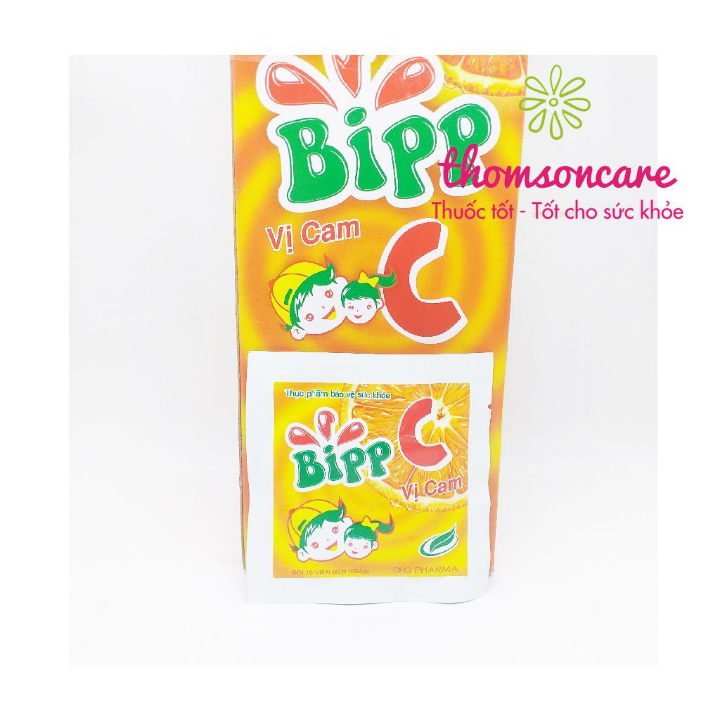 Kẹo ngậm vitamin C cho bé - Bipp C của Dược Hậu Giang  - Gói 10 viên ngậm | BigBuy360 - bigbuy360.vn