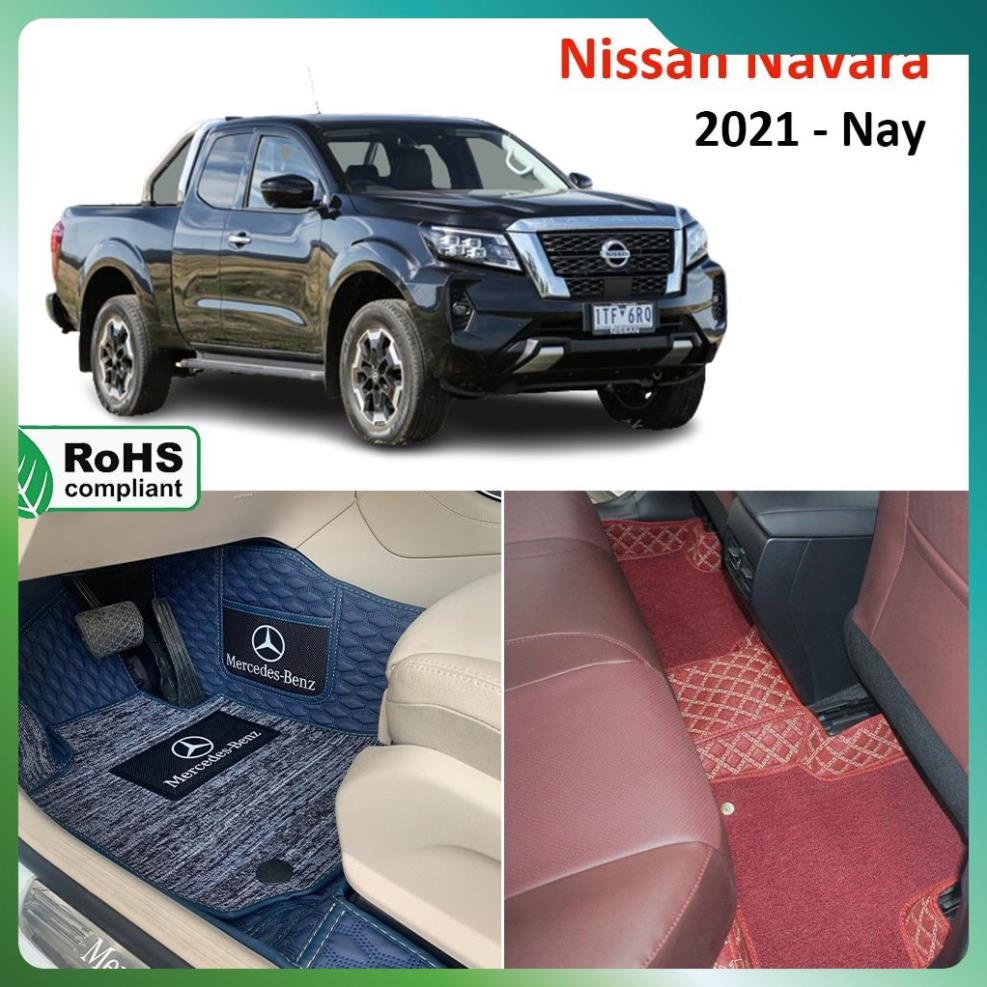 Thảm lót sàn 8D THƯƠNG GIA Nissan Navara 2021-nay phủ kín 99% sàn xe, cách âm, bền bỉ hiệu quả