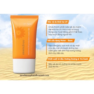 Kem chống nắng tốt nhất innisfree xách tay