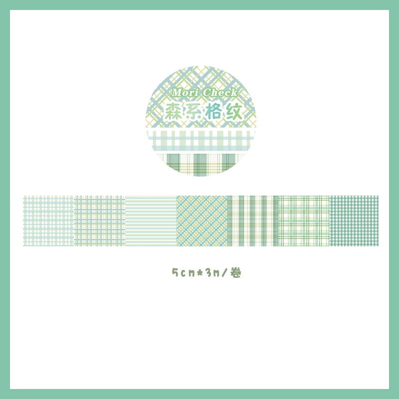 Băng Keo Washi Họa Tiết Kẻ Sọc Nhiều Màu Sắc Phong Cách Nhật Bản Dùng Trang Trí Sổ Tay