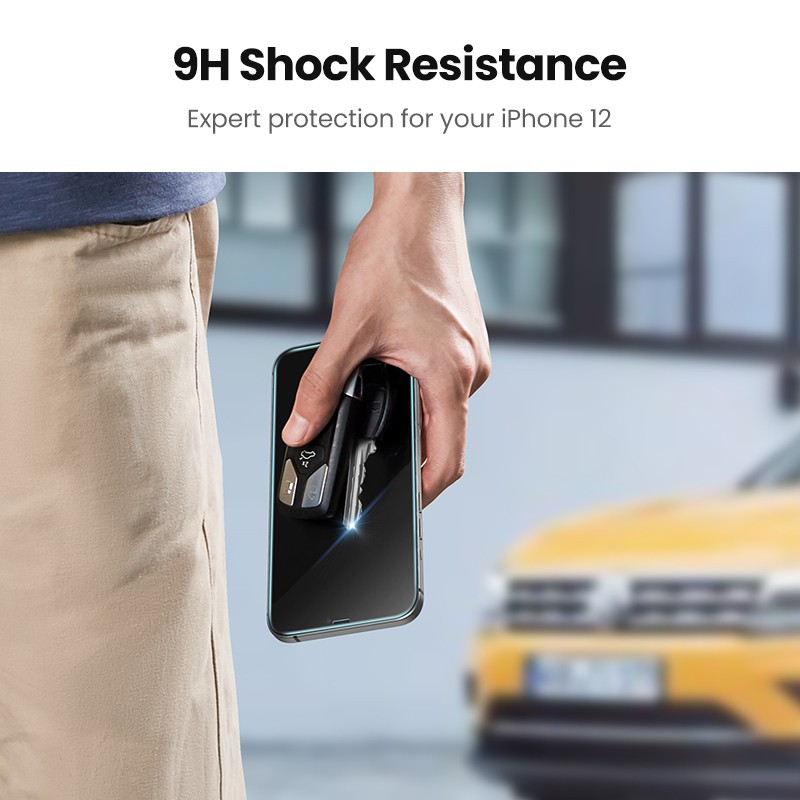 Kính cường lực UGREEN 2.5D trong suốt bảo vệ màn hình thích hợp cho iPhone 12 Pro Max 12