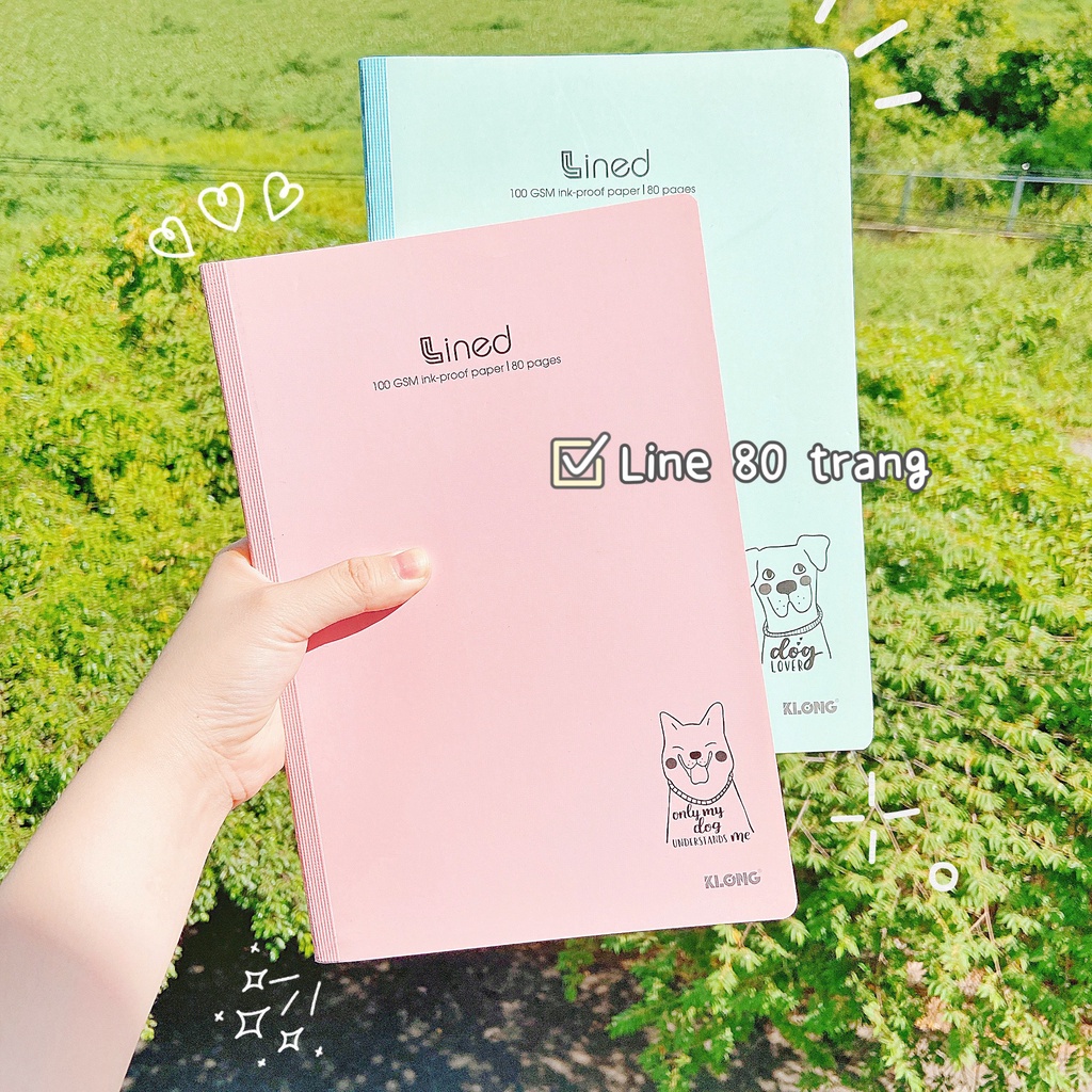 Combo 2 Sổ May Dán Gáy Size B5 Caro/Line/Dot Grid 120 Trang KLONG Vở Ghi Chép Học Tập