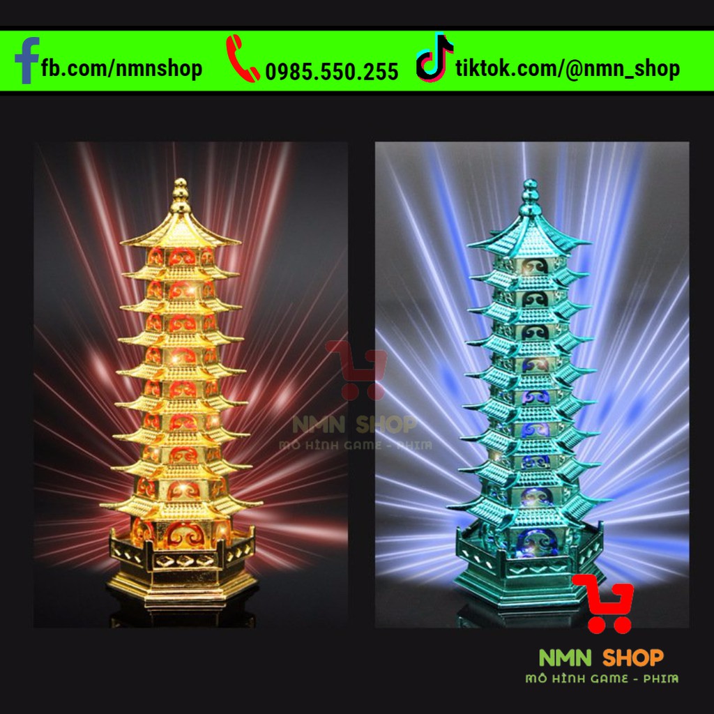 Mô hình phim Đấu La Đại Lục - Cửu Bảo Lưu Ly Tháp v2.0 11cm (Có đèn)