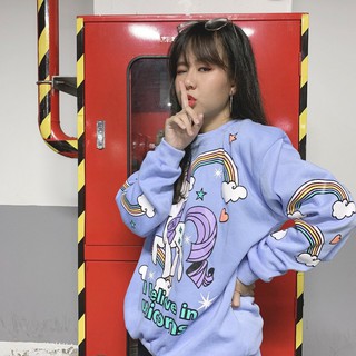 Áo Hoodie, Sweatshirt Nữ Chất Nỉ Kiểu Chui Unisex Form Rộng Shine Unisex Store