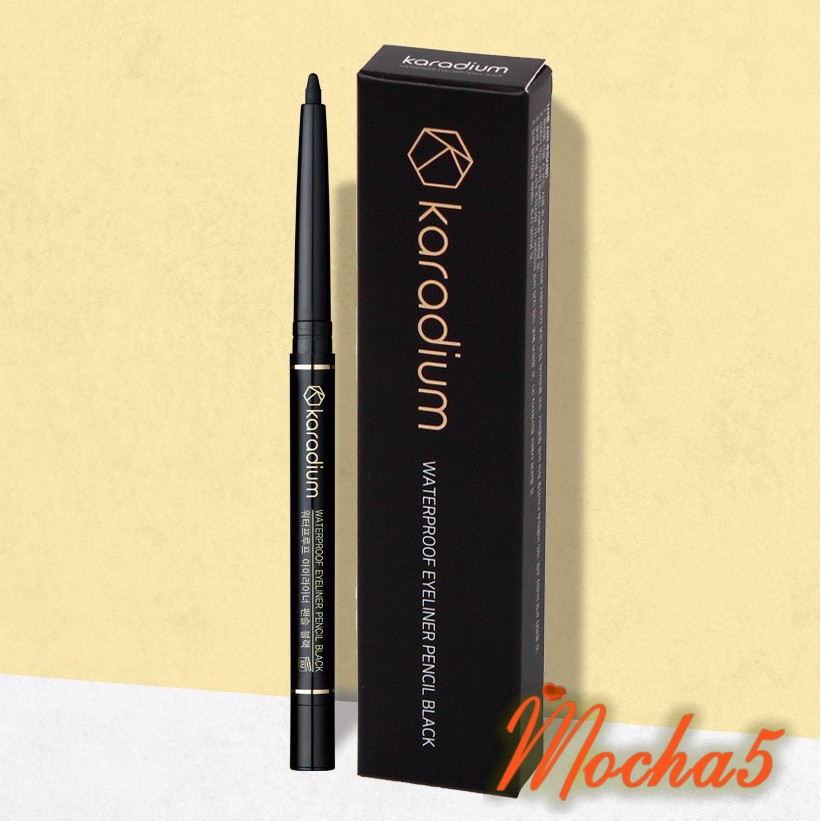 Sỉ chì kẻ mắt KARADIUM Waterproof Eyeliner Pencil Black dễ kẻ chống nước, chống lem VỎ Đen | WebRaoVat - webraovat.net.vn