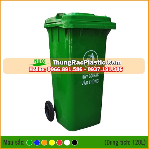 Thùng rác nhựa HDPE 120 Lít - Loại 1
