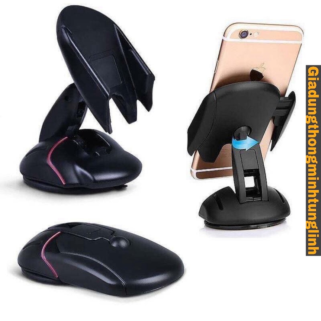 Giá đỡ kẹp điện thoại xe hơi xe ô tô hình con chuột siêu tiện dụng🍓𝑭𝑹𝑬𝑬𝑺𝑯𝑰𝑷🍓bền chắc chắn, xoay dễ dàng, chất liệu pvc | BigBuy360 - bigbuy360.vn