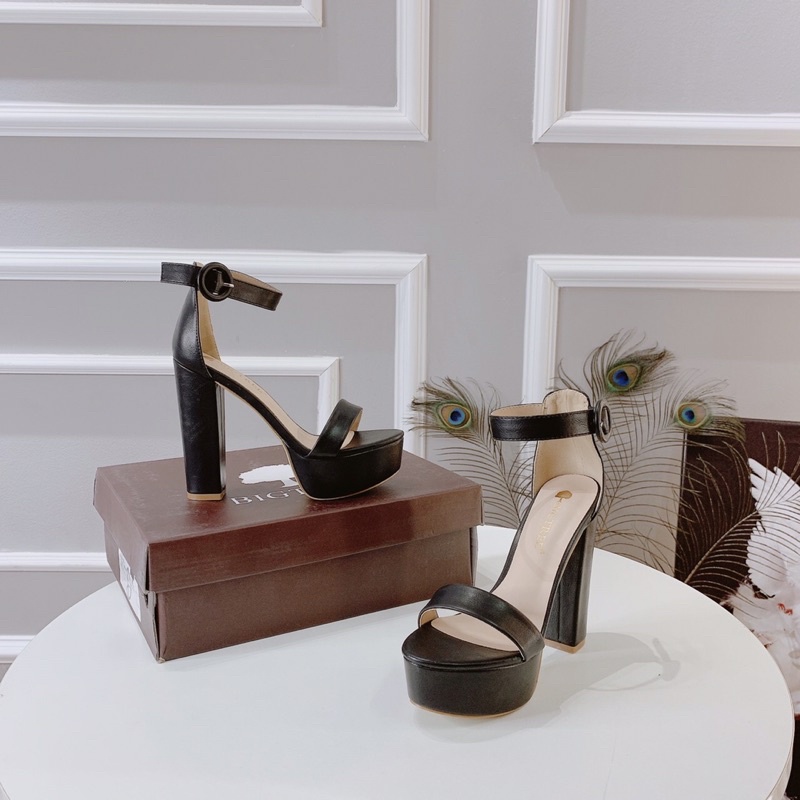 Sangdal cao gót vuông 12cm