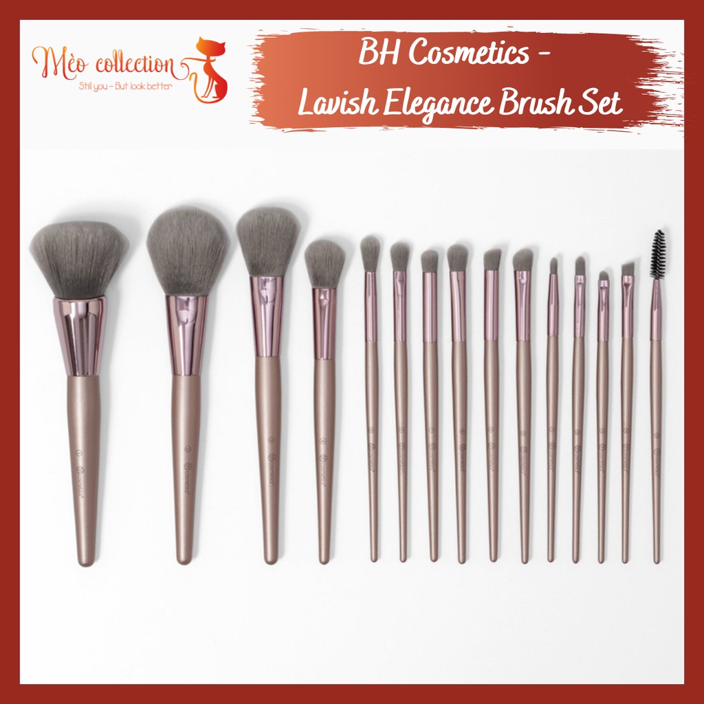 Cọ BH Cosmetics - Lavish Elegance 15-Piece Brush Set