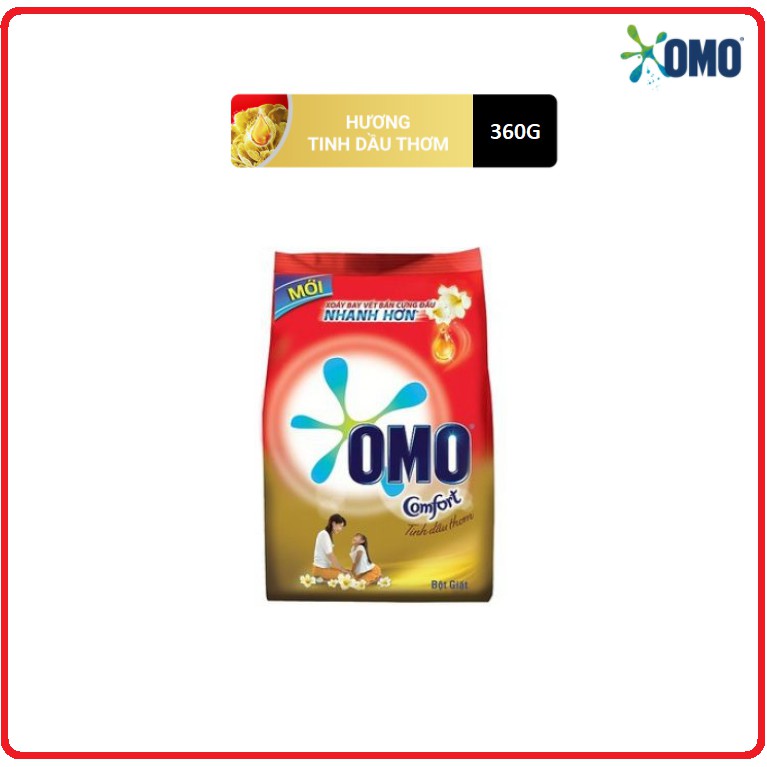 Bột Giặt OMO Công Nghệ Giặt Xanh Gói 350g/370g