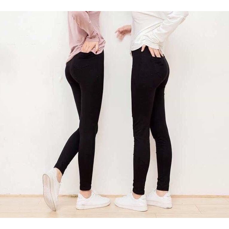 Quần Legging Nữ Nâng Mông Hàn Quốc Cạp Siêu Cao, Siêu Co Giãn, Dáng Dài | BigBuy360 - bigbuy360.vn