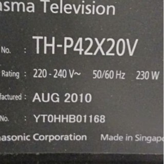 Bo khiển TH-P42X20V, TH-P42A20V, 42X20V, 42A20V