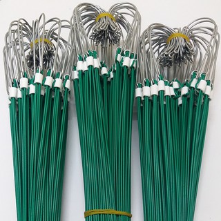 Móc kẽm 3 dây bọc nhựa,chuyên dùng treo chậu hoa lan cây cảnh 10 cái loại 70cm