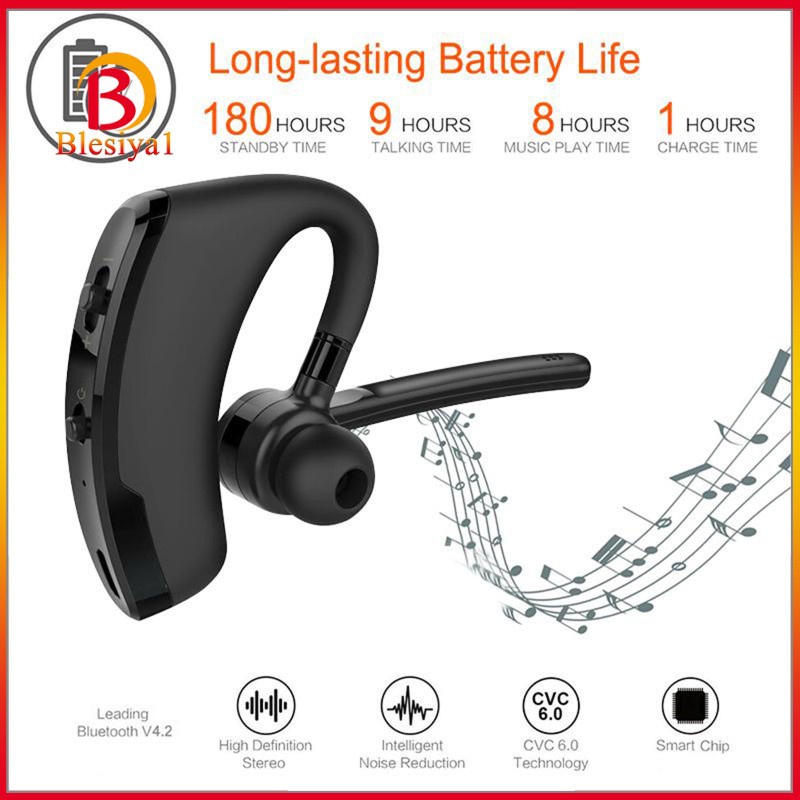 [BLESIYA1] Bluetooth Headset CVC6.0 Noise Cancelling with Microphone for Cell Phone