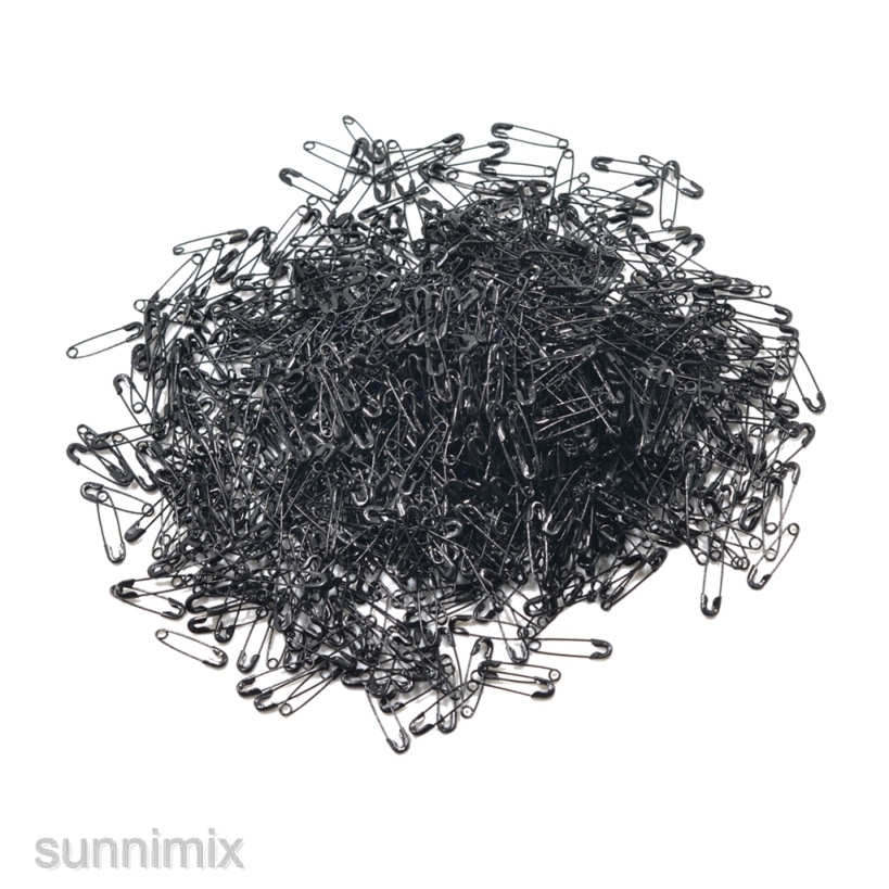 Set 1000 Ghim Cài Áo Mini 19mm Màu Đen Tiện Dụng