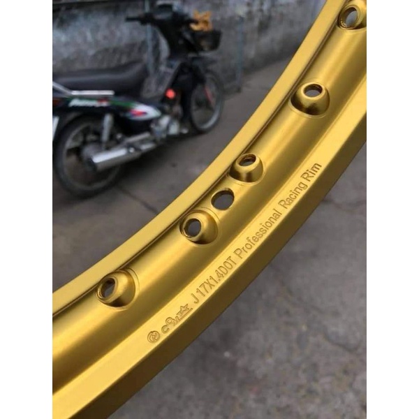 Niềng comstar màu đen, vàng  bản nhỏ  size 1.4 vs 1.6