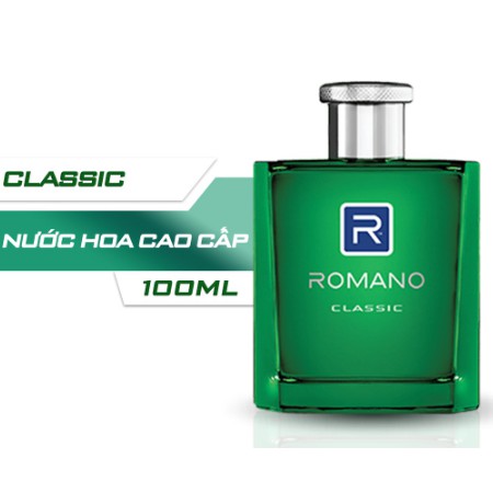 NƯỚC HOA CAO CẤP ROMANO 100ml TẶNG XBC ROMANO 90g