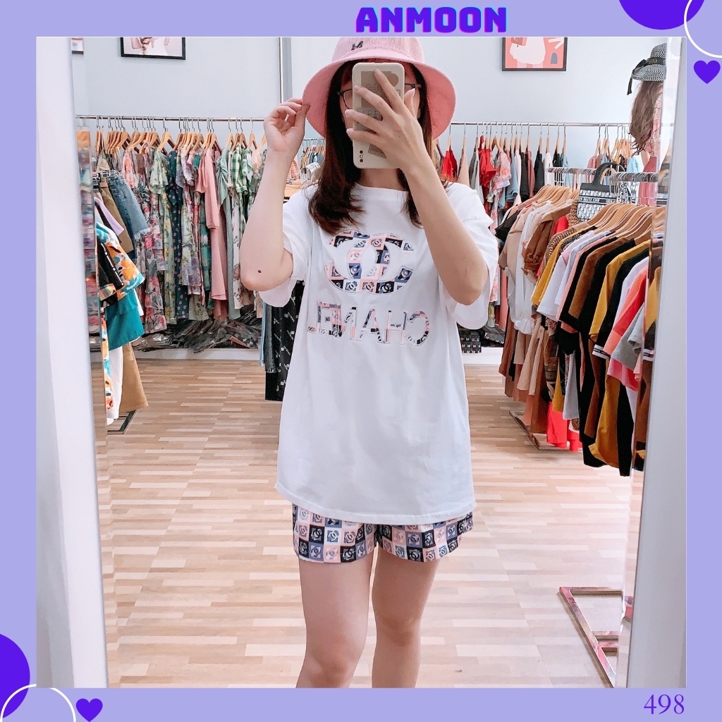 Bộ đồ nữ mặc ở nhà, bộ đùi nữ chất coton hàng full hộp thẻ xịn | 0498