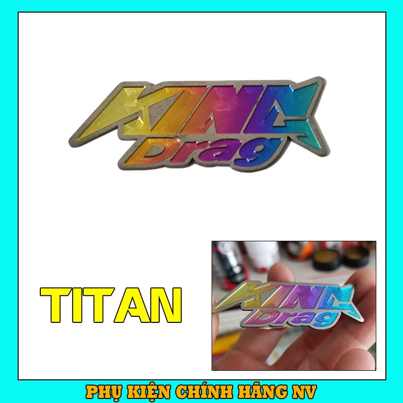 Tem titan logo KingDrag dán xe máy cho Winner X, Winner, Exciter 150, Sonic, Raider, Satria,... - giá 1 cái