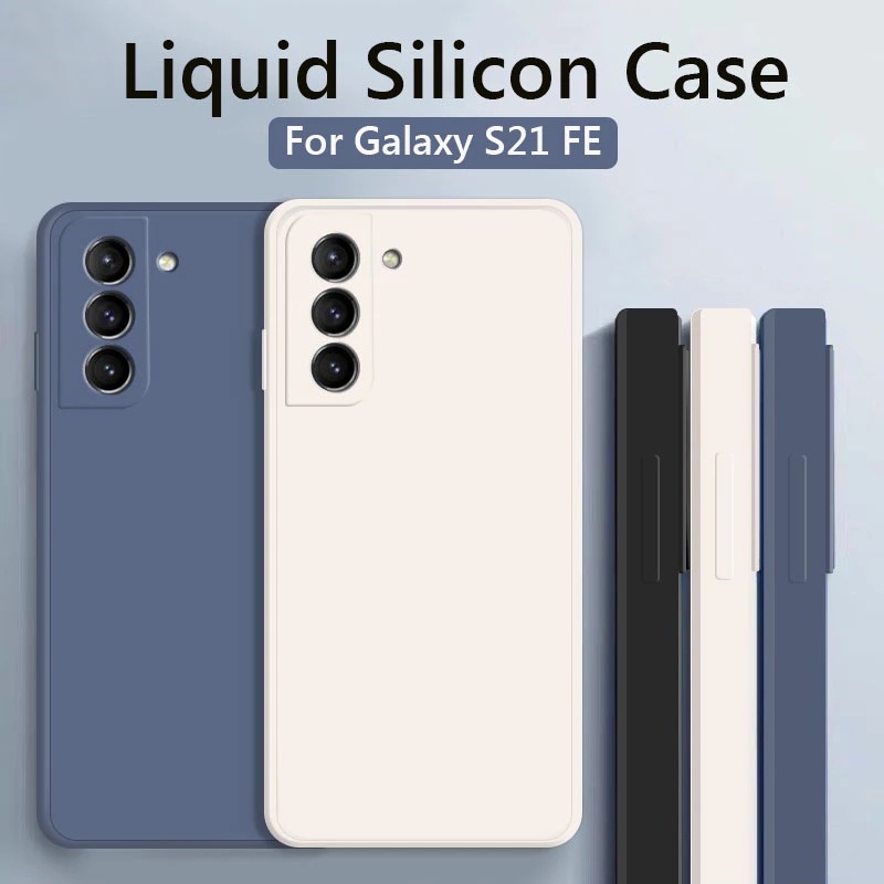 Ốp Điện Thoại Silicone Màu Trơn Cho Samsung Galaxy S21 Ultra pro S21fe S21ultra S21plus S10 plus S10plus S 21 S 10 4G 5G
