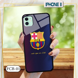 Ốp lưng kính 3D iPhone 11- hình đội bóng