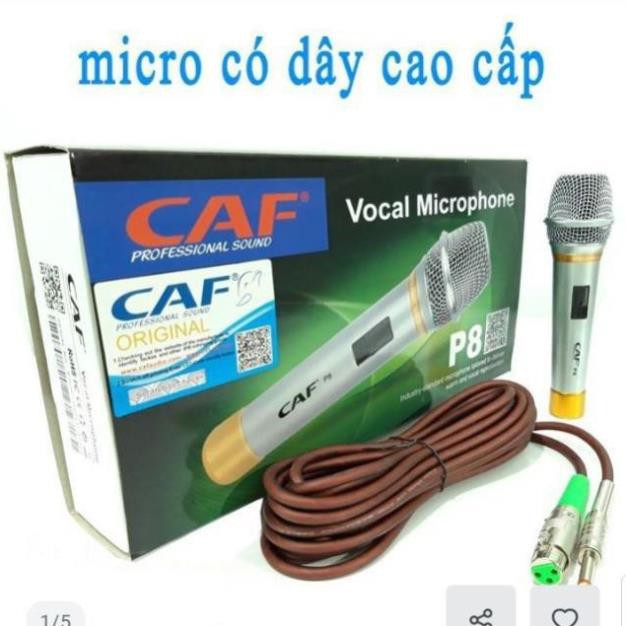 MICRO KARAOKE CAF P8 ÂM THANH CHUẨN - HÀNG LOẠI1