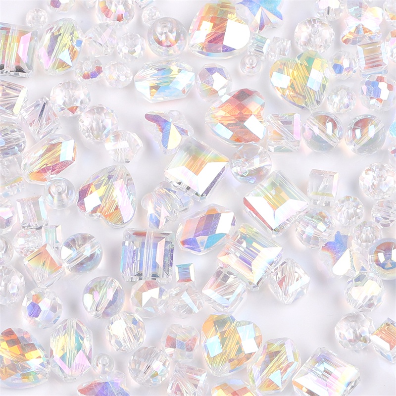 Hạt Pha Lê Hình Vuông / Tròn / Bướm / Trái Tim / Trái Tim Dùng Làm Trang Sức Thủ Công