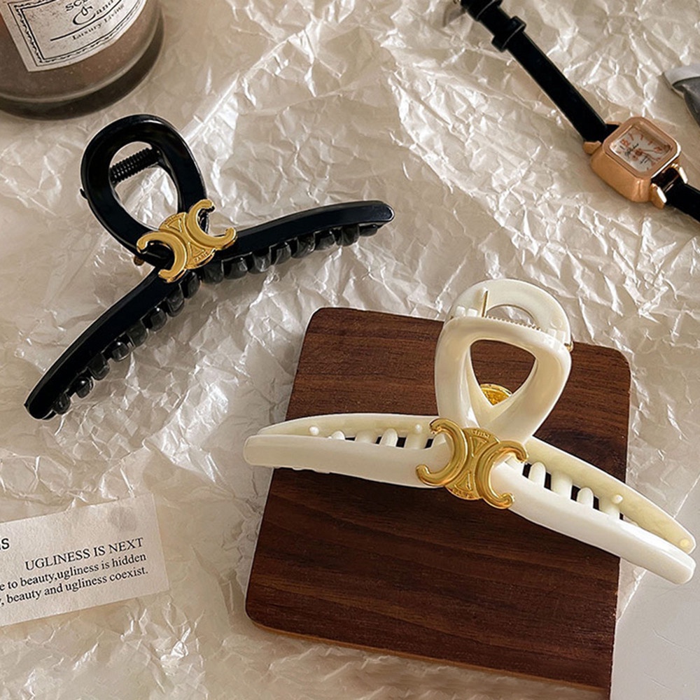 Dây Buộc Tóc Đuôi Ngựa Hình Chữ C Phong Cách Pháp Cổ Điển Cho Nữ