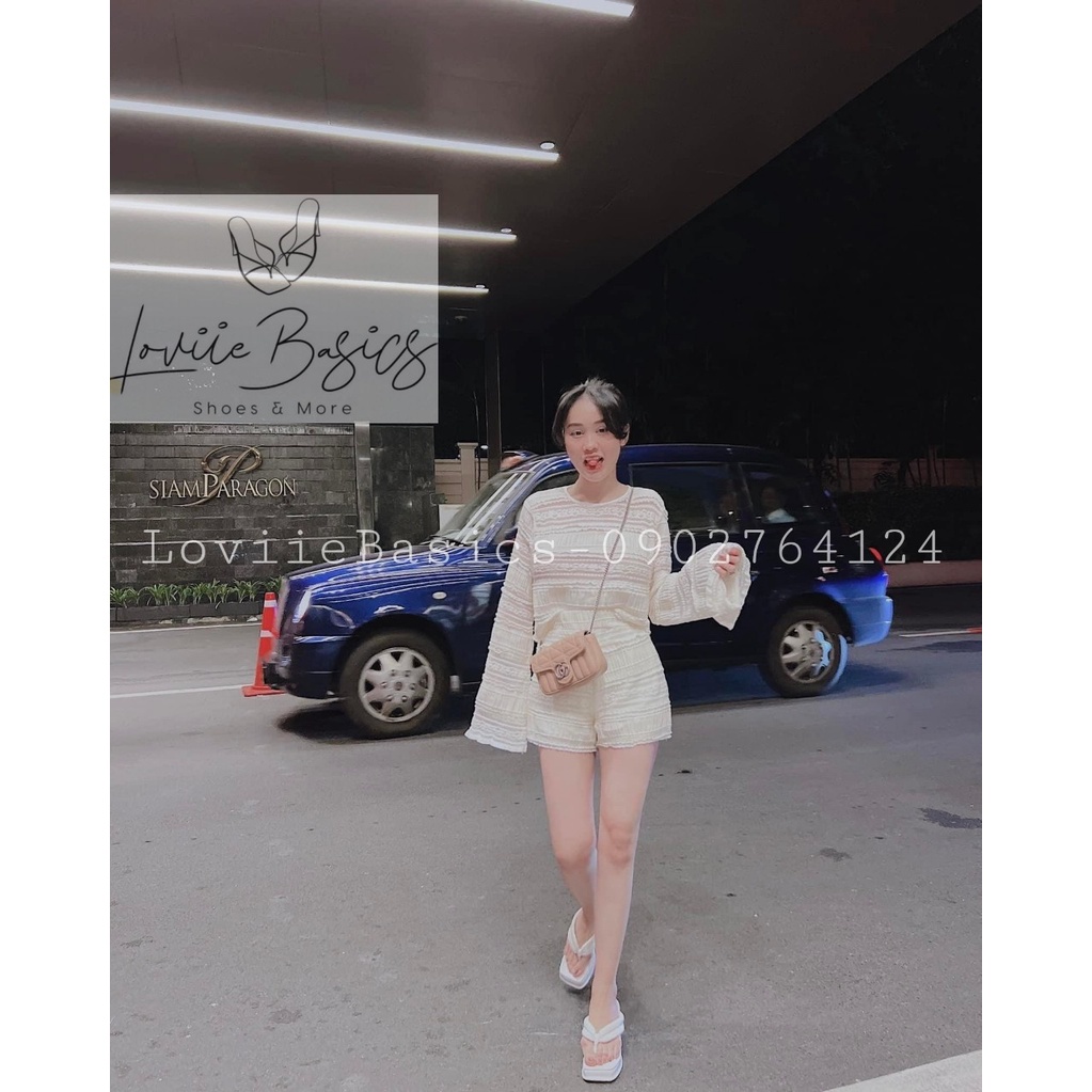 DÉP NỮ LOVIIE BASICS - DÉP BÁNH MÌ THỜI TRANG QUAI KẸP NGANG ĐẾ BẰNG 7 PHÂN D220455