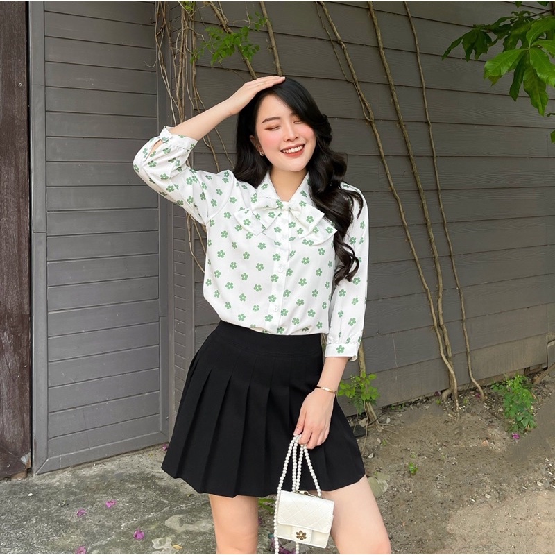 🆘FREESHIP- ÁO SƠ MI NỮ CÔNG SỞ NƠ RỜI