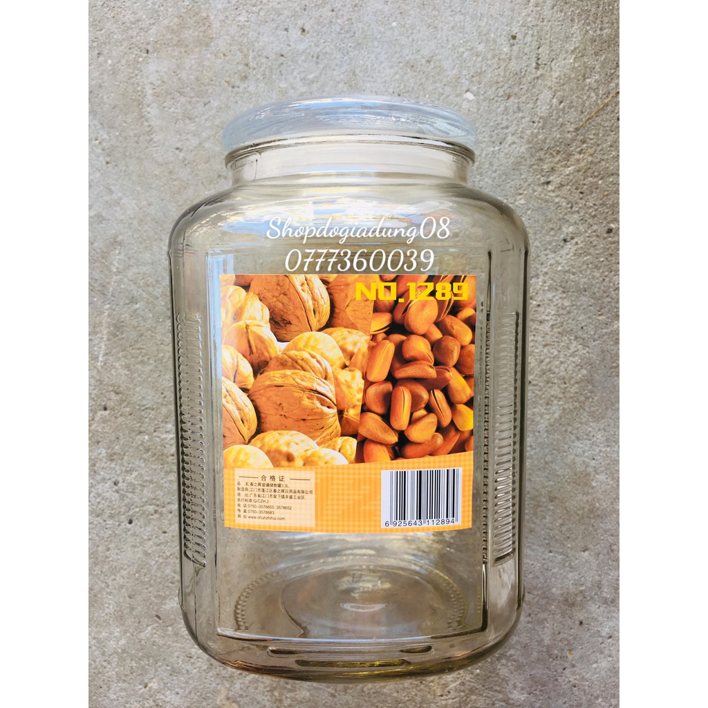 HŨ - LỌ THỦY TINH CÓ GIOĂNG CAO SU NGÂM HOA THỰC PHẨM ĐỒ KHÔ ĐA NĂNG