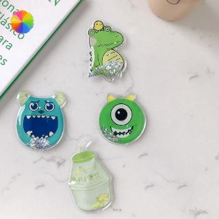 Quicksand bracket PVC cartoon oil bag bracket patch sand mobile phone bracket lazy bracket cartoon cute MM