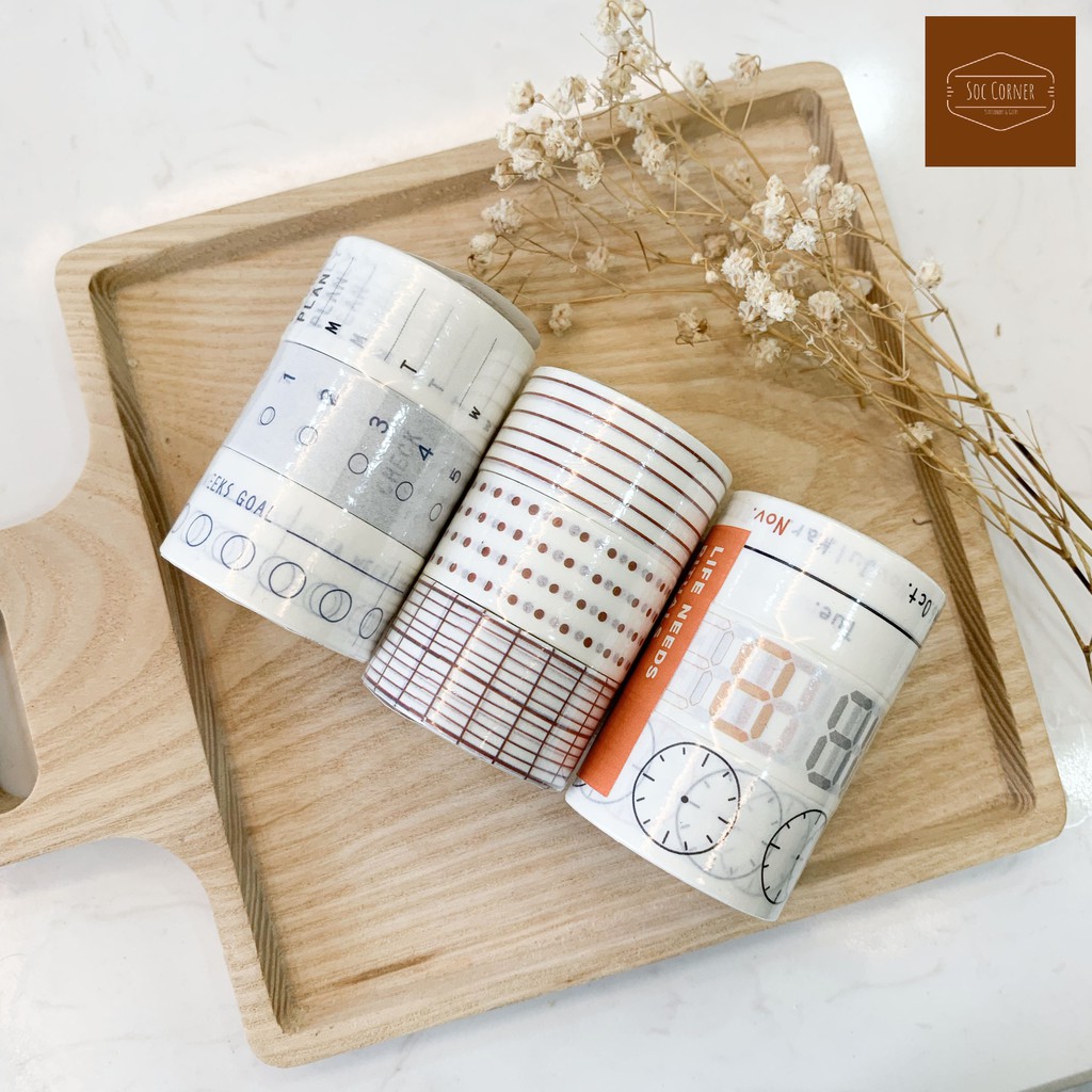 Set Washi Tape 3 cuộn trang trí