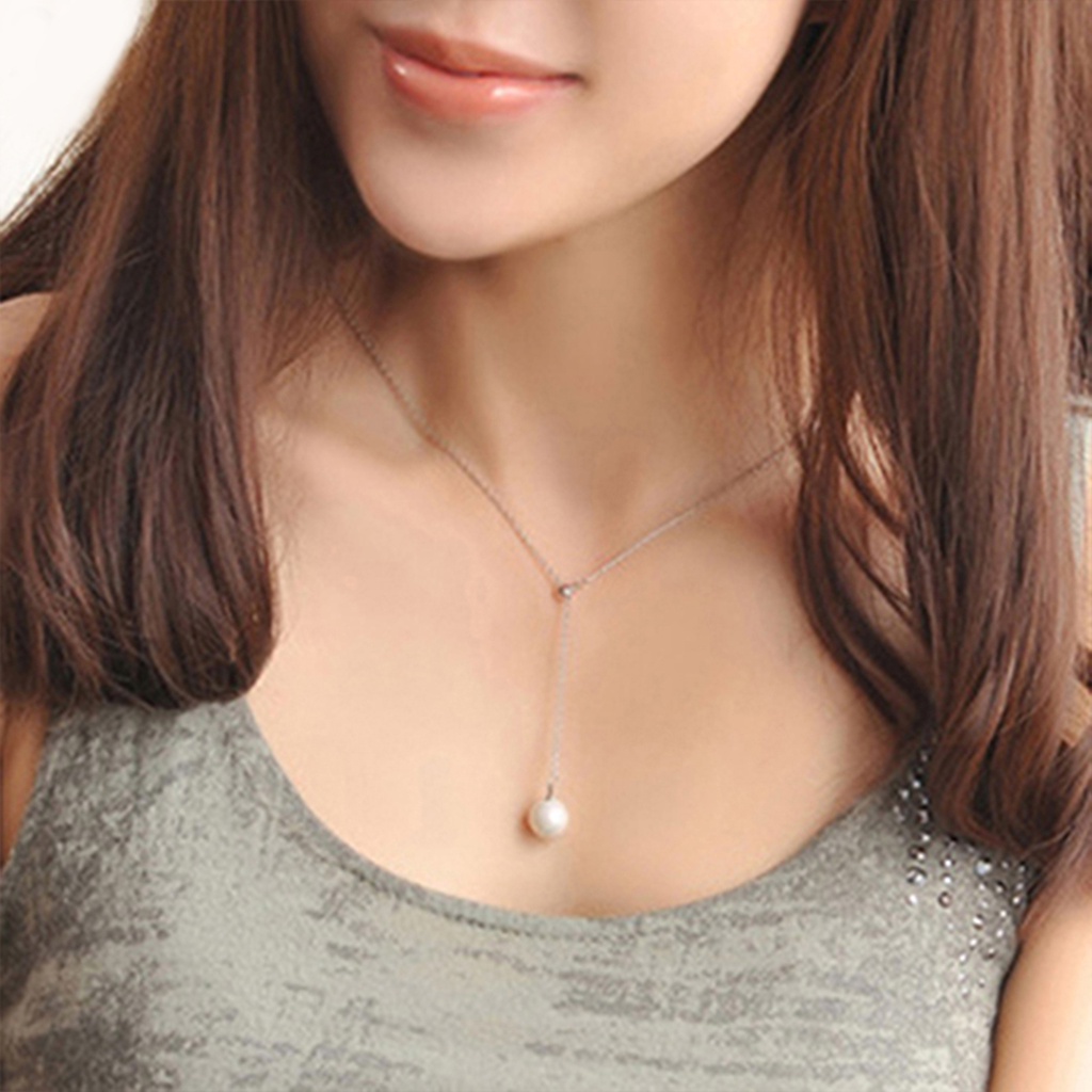 Vòng cổ đính ngọc trai giả phong cách thời trang cho nữ