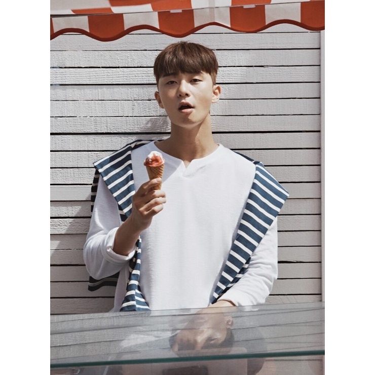 Áo thun dài tay Ziozia cổ xẻ chất supima mềm nhẹ mã 1101