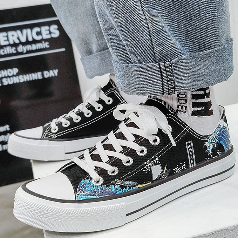 Giày Thể Thao Vải canvas Phong Cách Hong Kong Thời Trang Mùa Xuân Mới 2022 Cho Nam