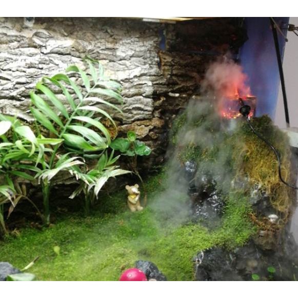 Máy tạo khói kết hợp Đèn led đổi màu cho hồ bán cạn hồ cá