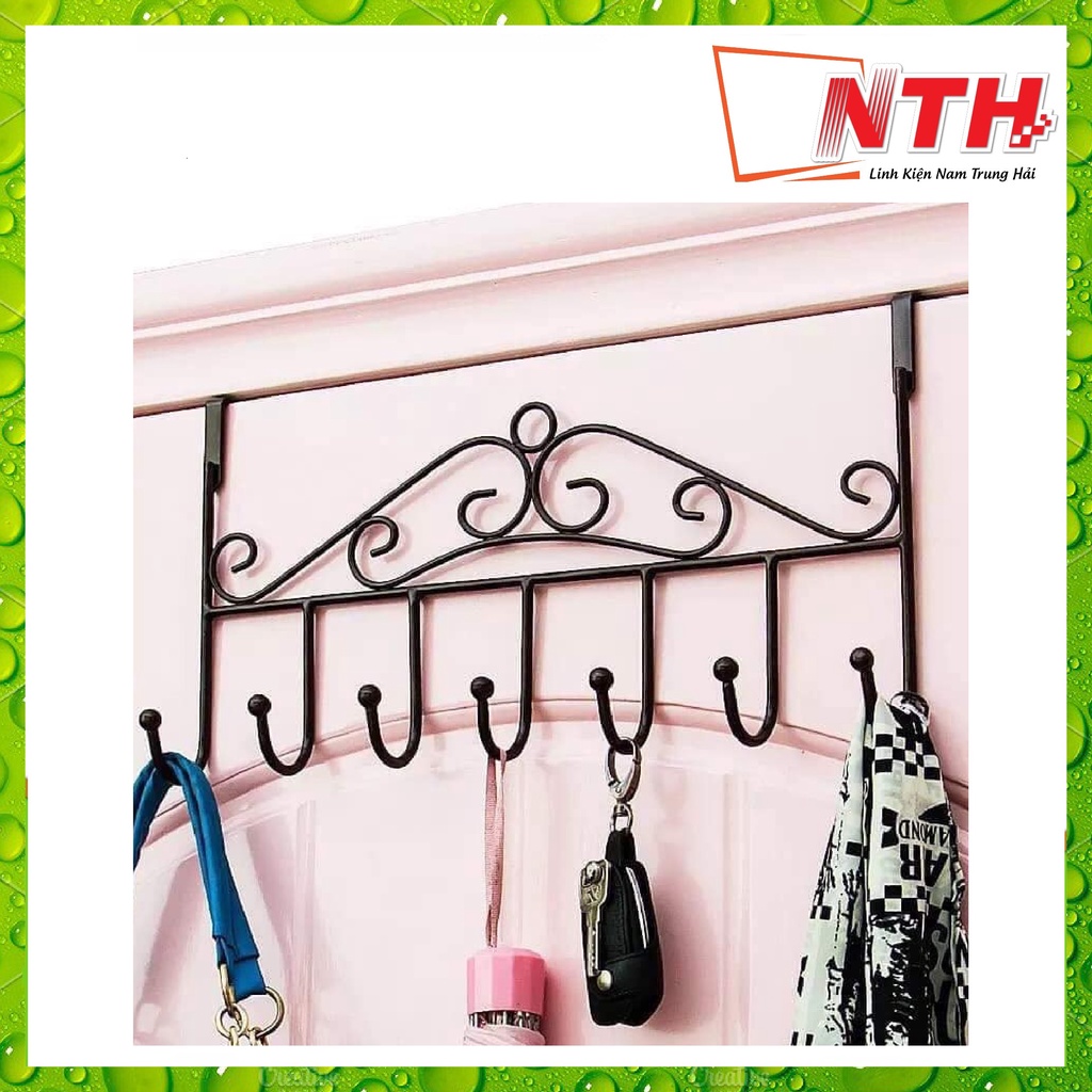 Móc Treo Đồ Sau Cửa Nghệ Thuật 7 Móc - NTH