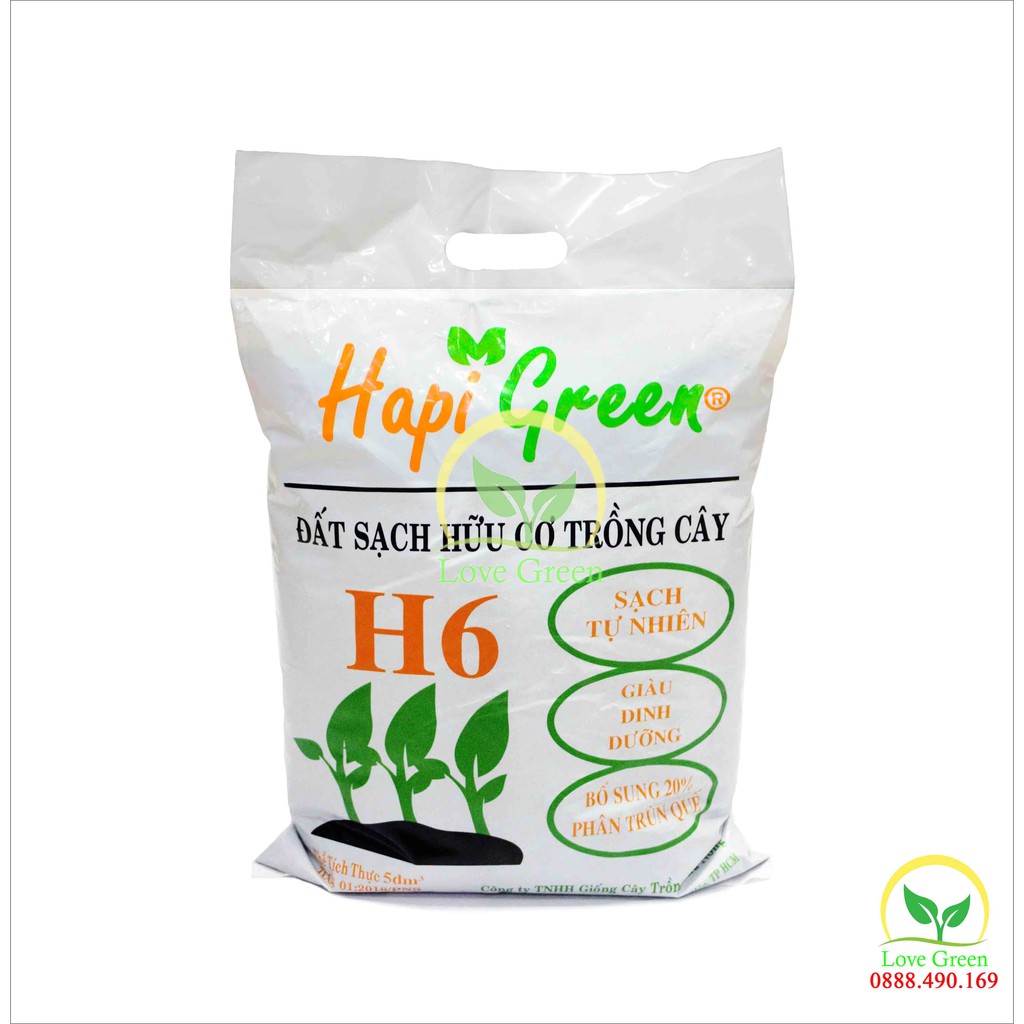 Đất Sạch Dinh Dưỡng Hữu Cơ H6 Trồng Cây 5Dm3(2Kg)