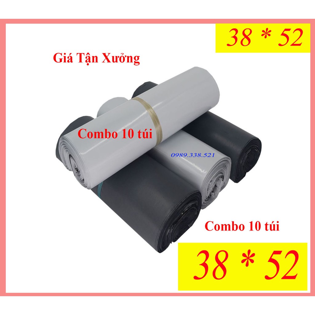 [Giá tận xưởng-38x52cm] Combo 10 túi đóng hàng niêm phong